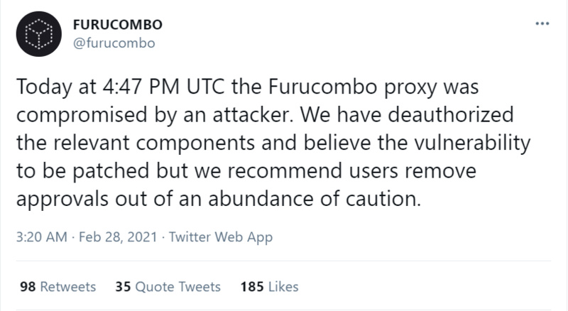 慢雾：Furucombo被黑分析