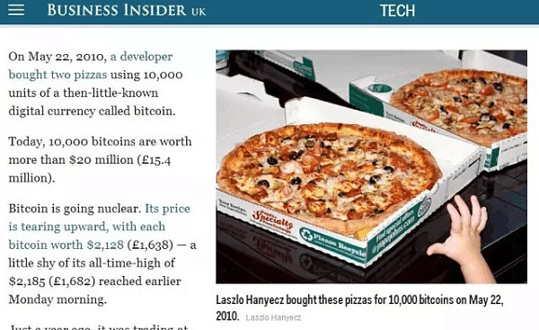 世界上最贵的两块披萨让他错失了成为亿万富翁的机会！