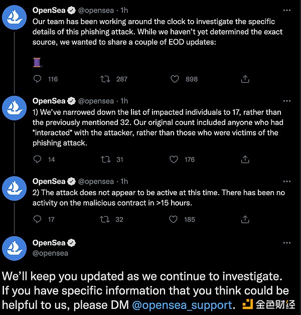 OpenSea遭遇钓鱼攻击 波及资产超170万美元