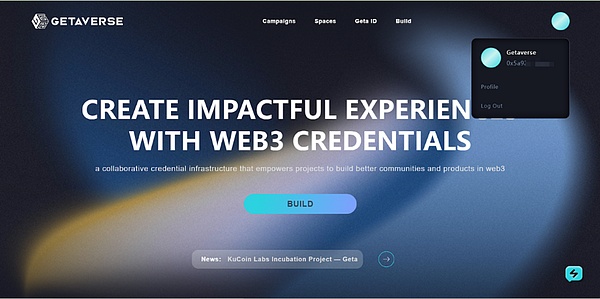 Getaverse Web3 SBT 索赔教程