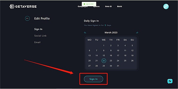 Getaverse Web3 SBT 索赔教程