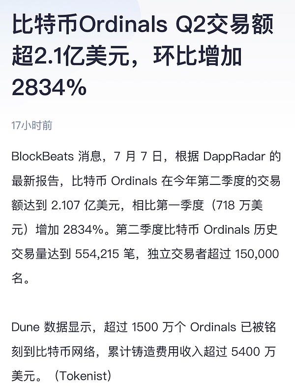 看好BRC20第二春的八个思考