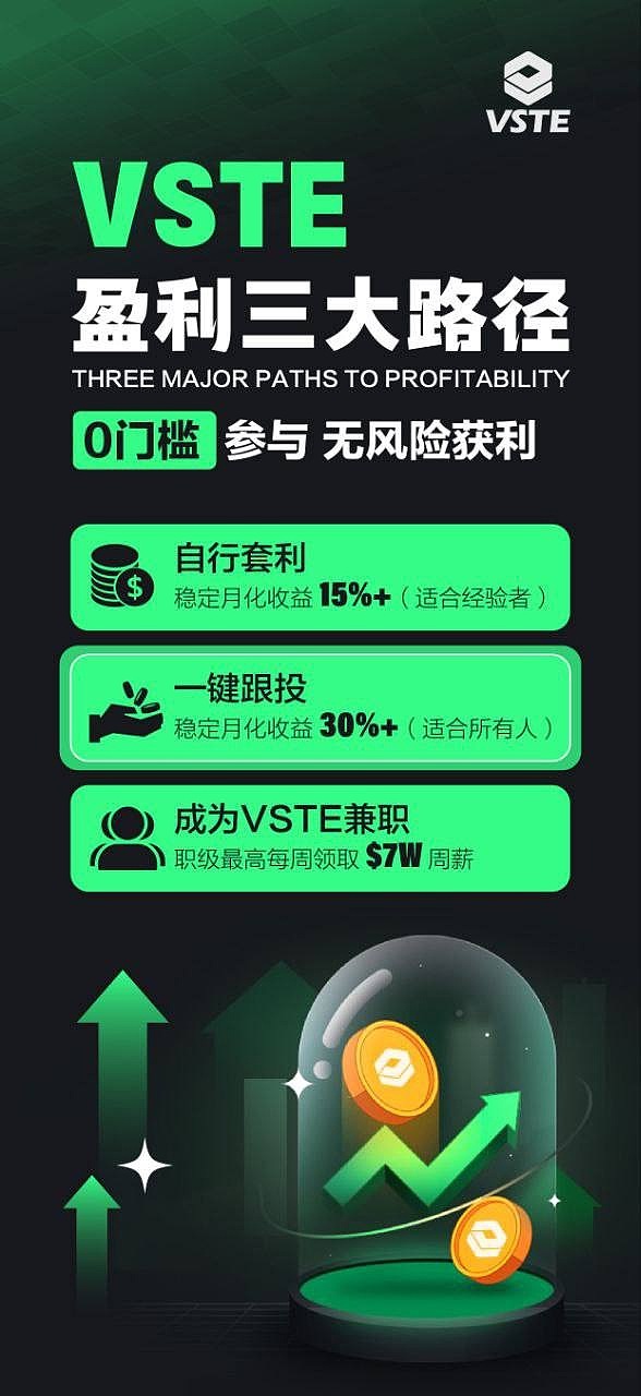VSTE盈利三大路径 0️⃣门槛参与 无风险套利