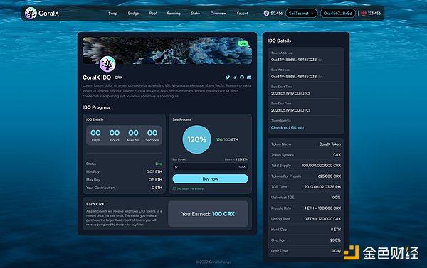 CoralX项目解读：基于Sei的创新型去中心化交易所