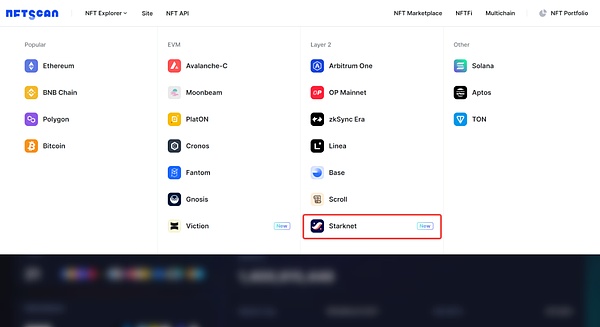 NFTScan 正式上线 Starknet NFTScan 浏览器和 NFT API 数据服务