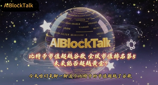 比特币市值超越谷歌 全球市值排名第5：未来能否超越黄金？