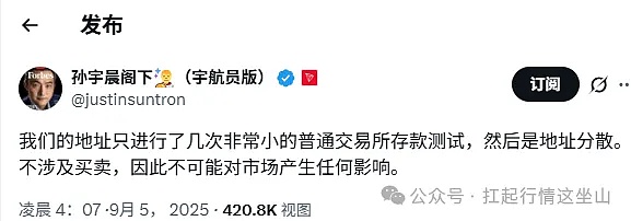 币圈今日迷惑行为大赏：总市值丢 400 亿却没崩、M 币涨疯、WLFI 冻孙宇晨钱包玩心跳