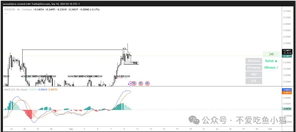 币圈三巨头集体开挂、DOGE 周四上 ETF 要冲 0.3、XRP 抱银行大腿、ENA 喊涨 5 刀