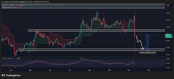 币圈惊魂:一夜蒸发 22%、LTC 还能翻身吗?看链上数据告诉你---巨鲸在悄悄囤货