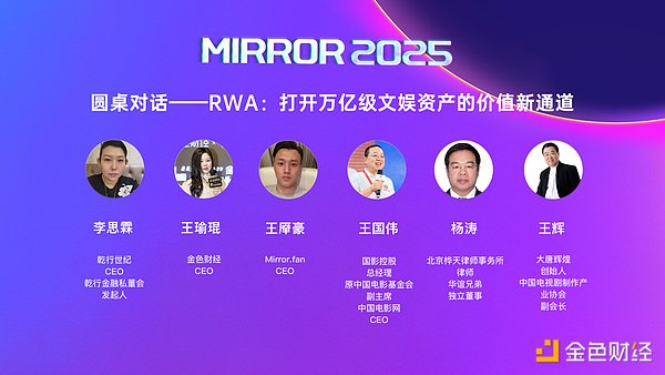 MIRROR 2025影视文化产业与RWA跨界融合高端论坛举行 共创文娱资产数字化新生态