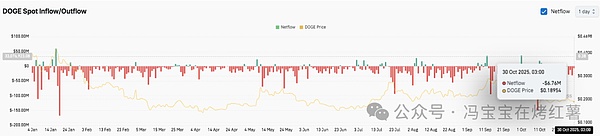 狗狗币价格预测:巨鲸暗吸筹1.2亿枚DOGE,散户却持续抛售!爆跌还是暴涨?